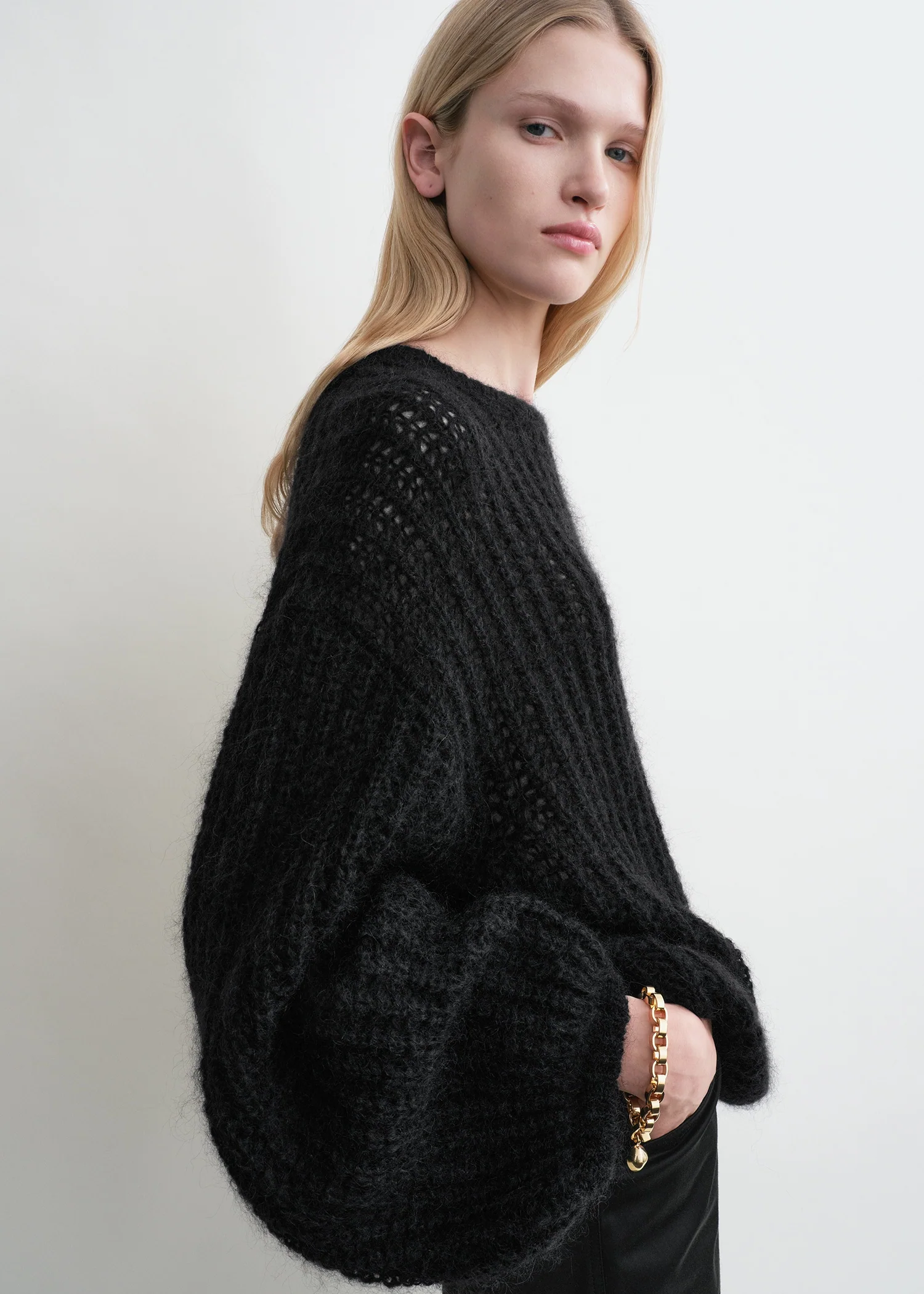 Puffed knit black - Image 4