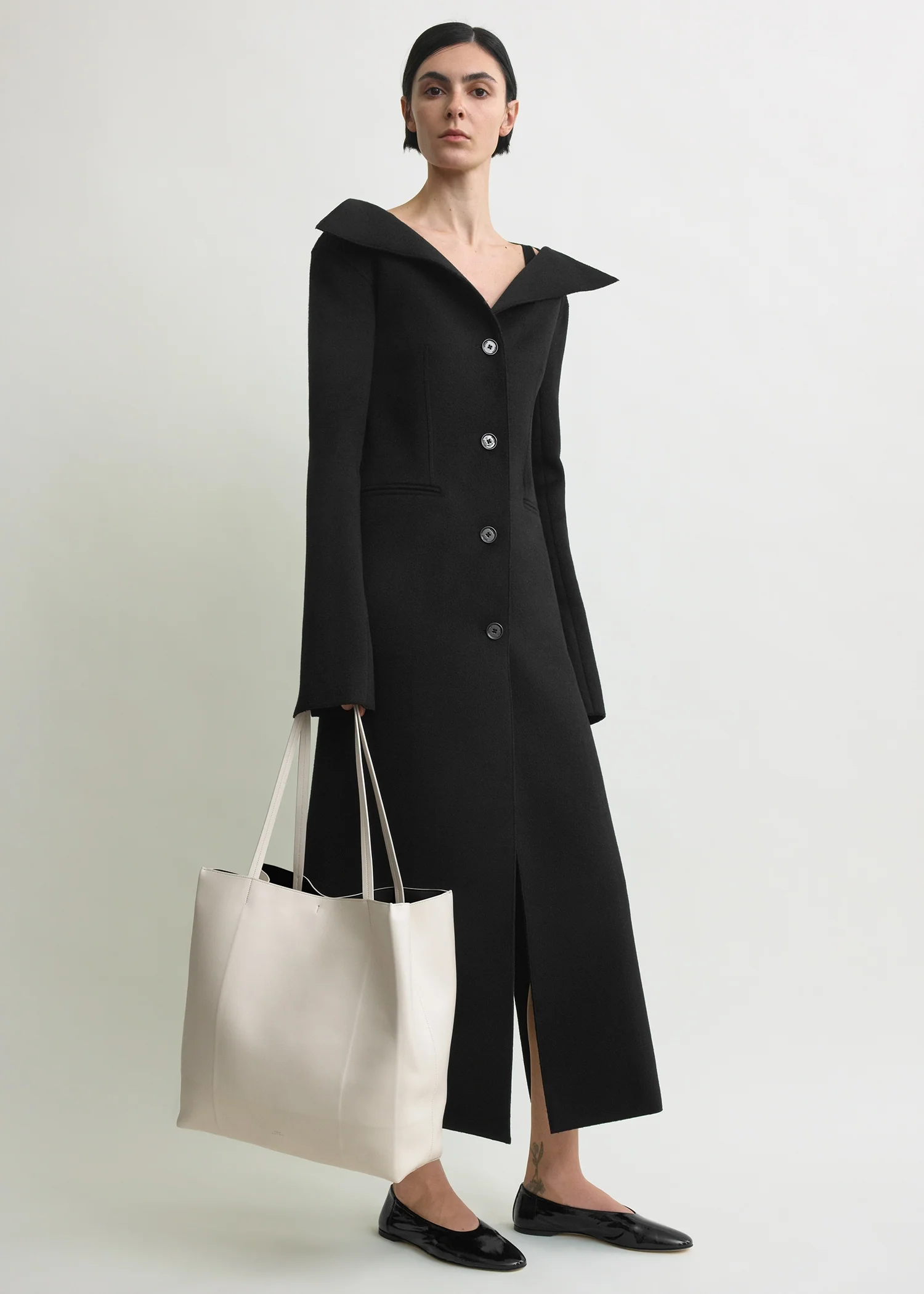 Roam leather tote stone - Image 3