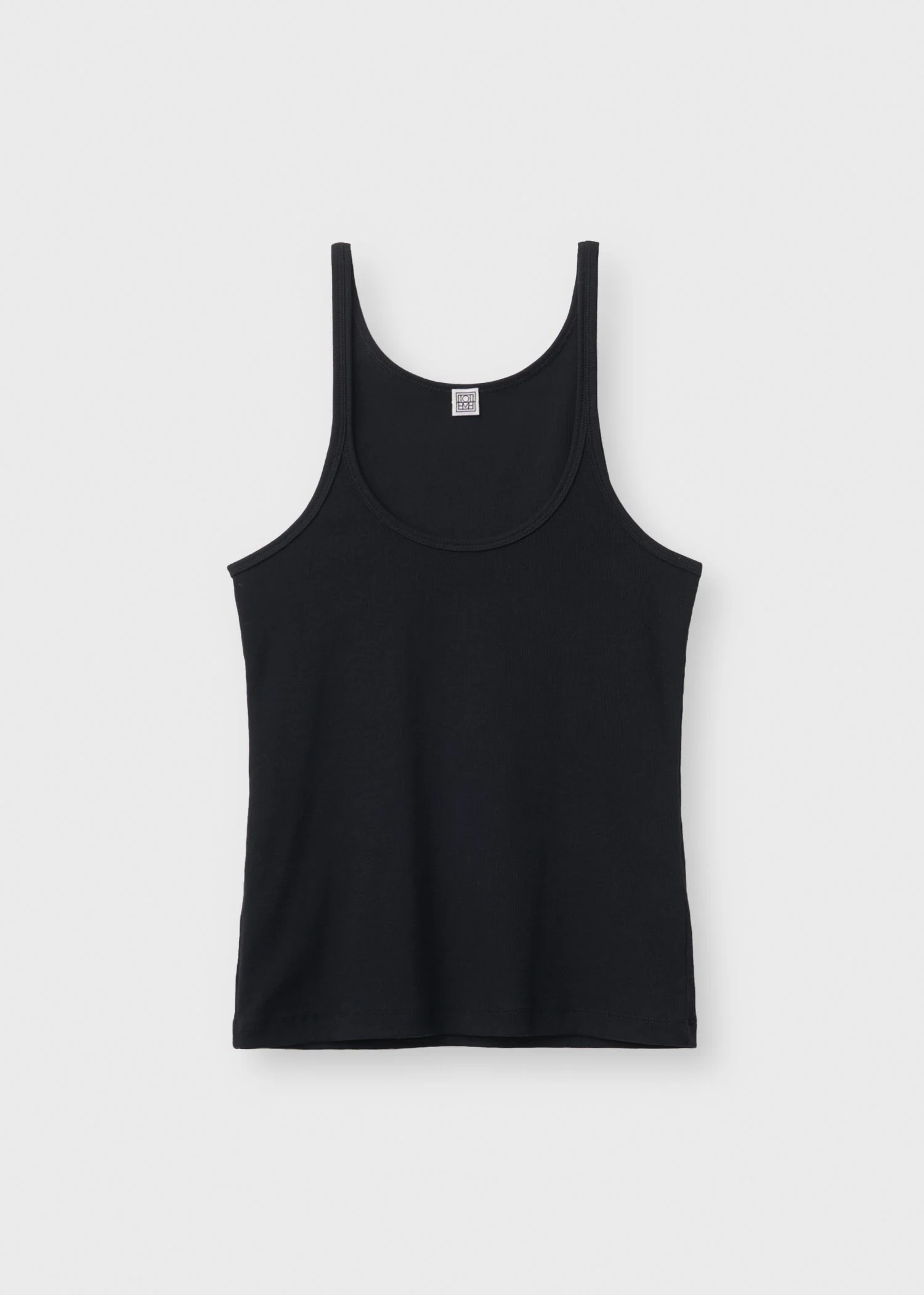 Scoop neck rib tank black - Image 6
