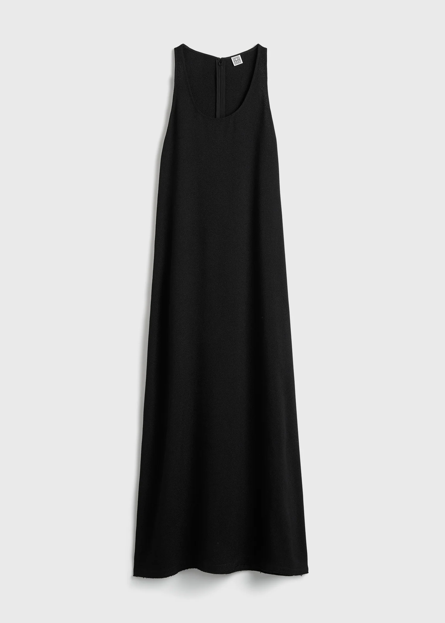 Scoop-neck sablé dress black - Image 5