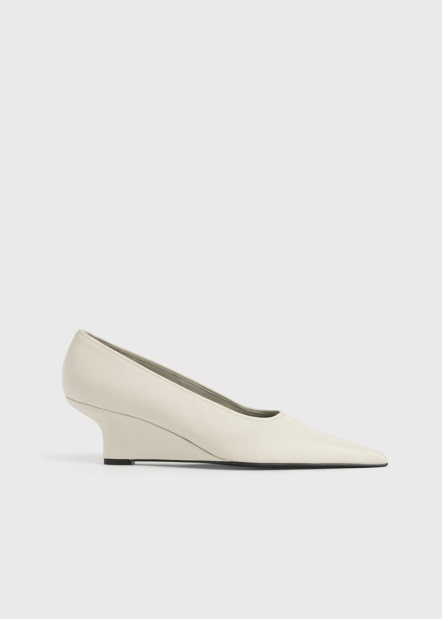 Sharp nappa wedge pumps white - Image 8