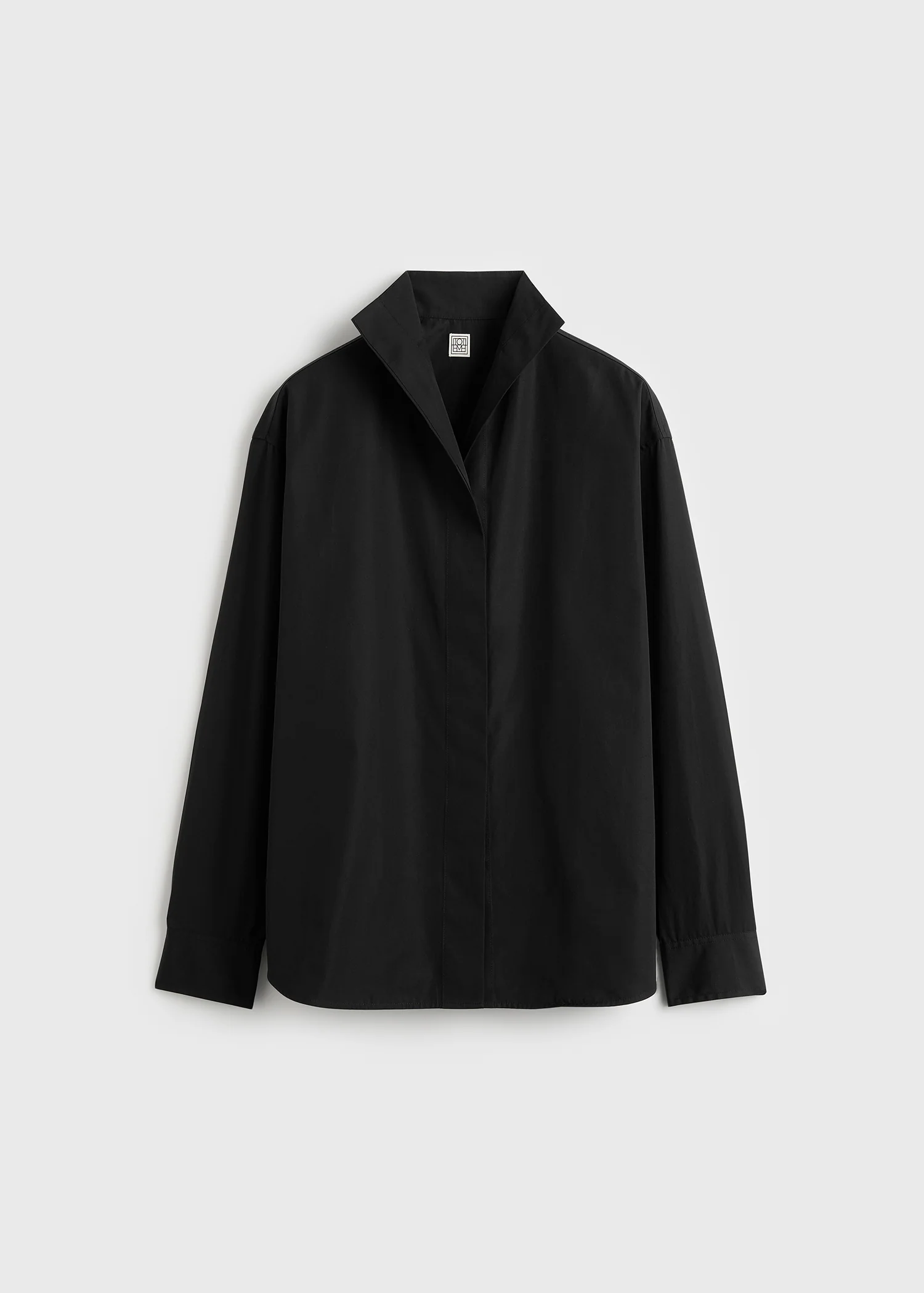 Sharp poplin shirt black - Image 5