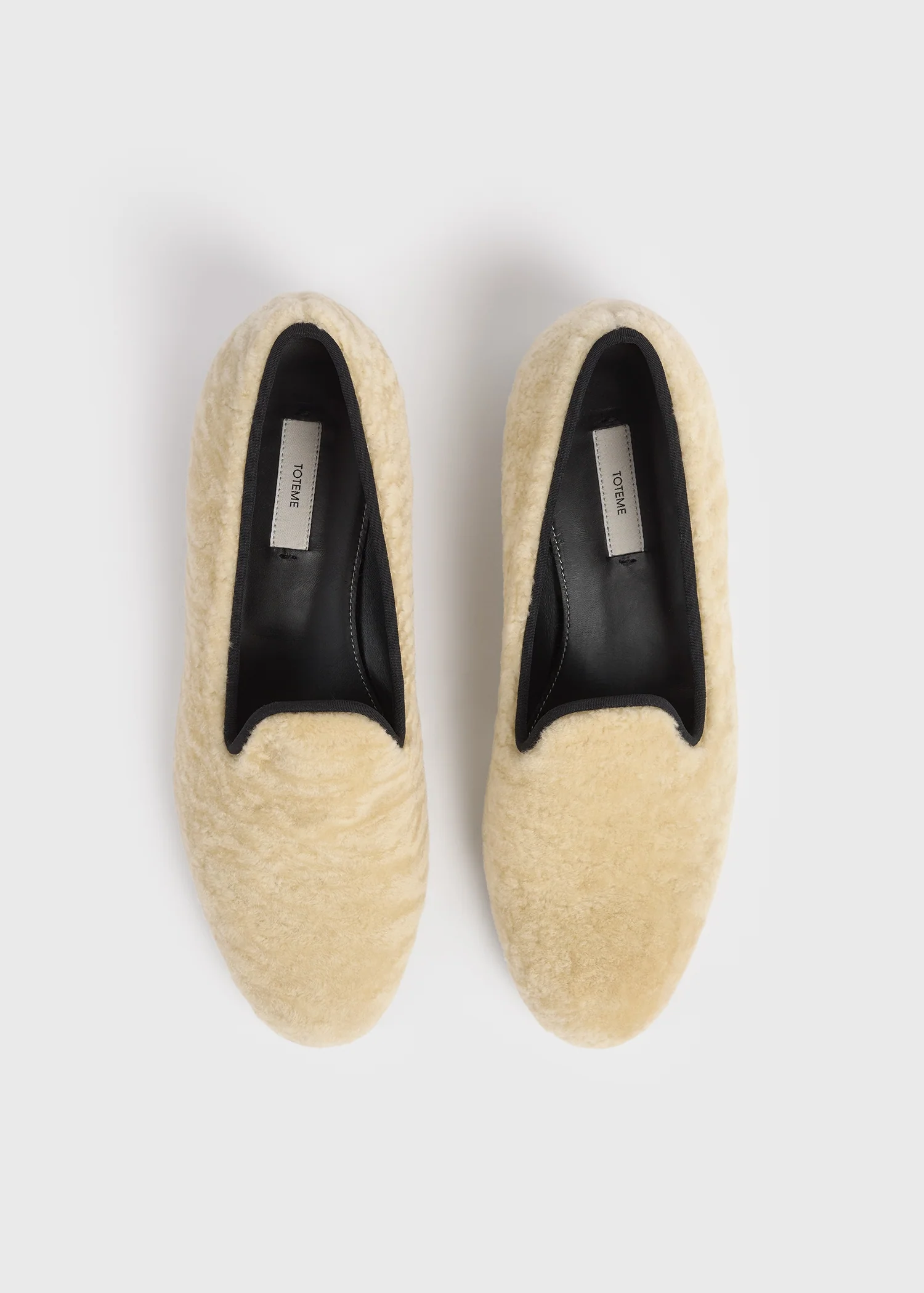Shearling loafers beige - Image 4