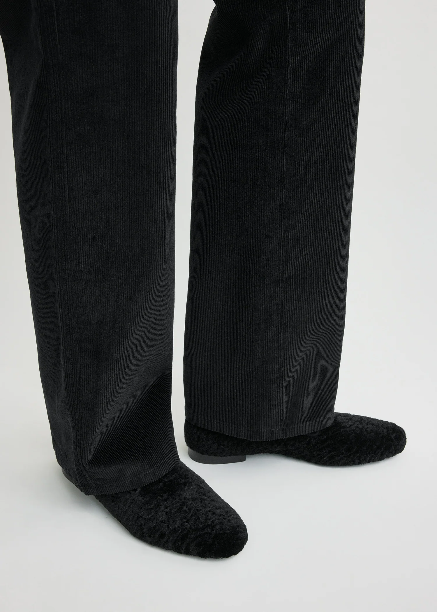 Shearling loafers black - Image 3