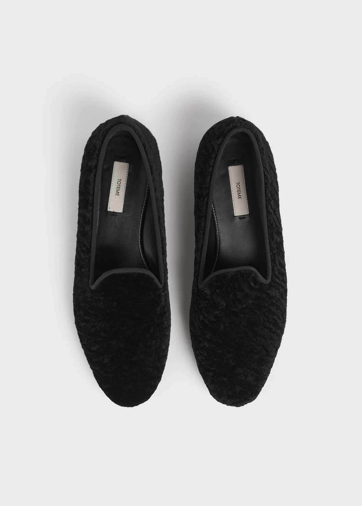 Shearling loafers black - Image 4