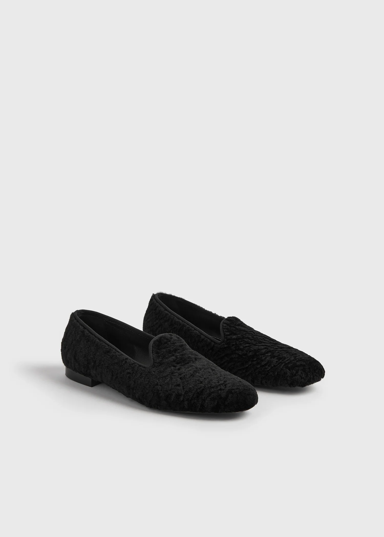 Shearling loafers black - Image 7