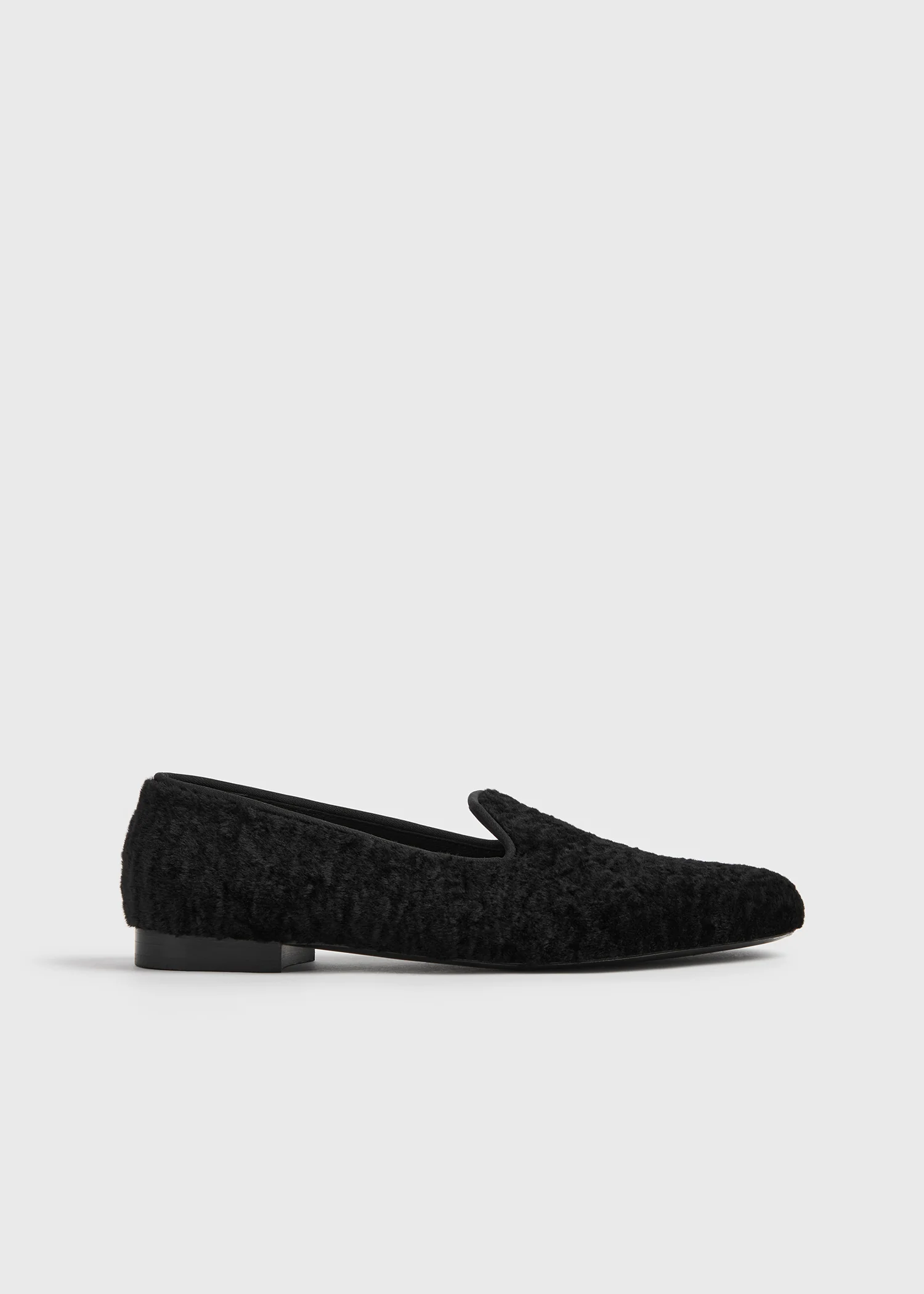 Shearling loafers black - Image 8