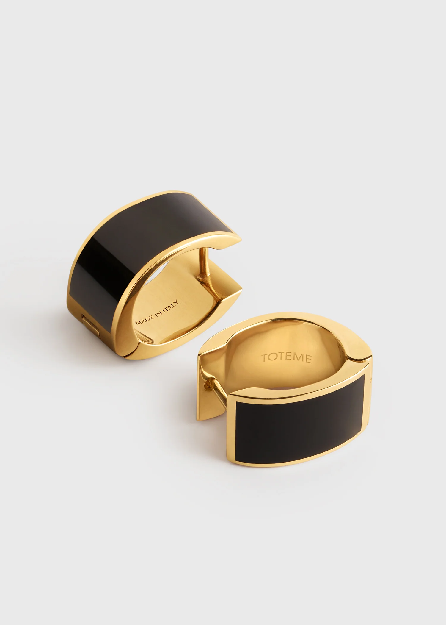 Signature hoops black/gold - Image 4