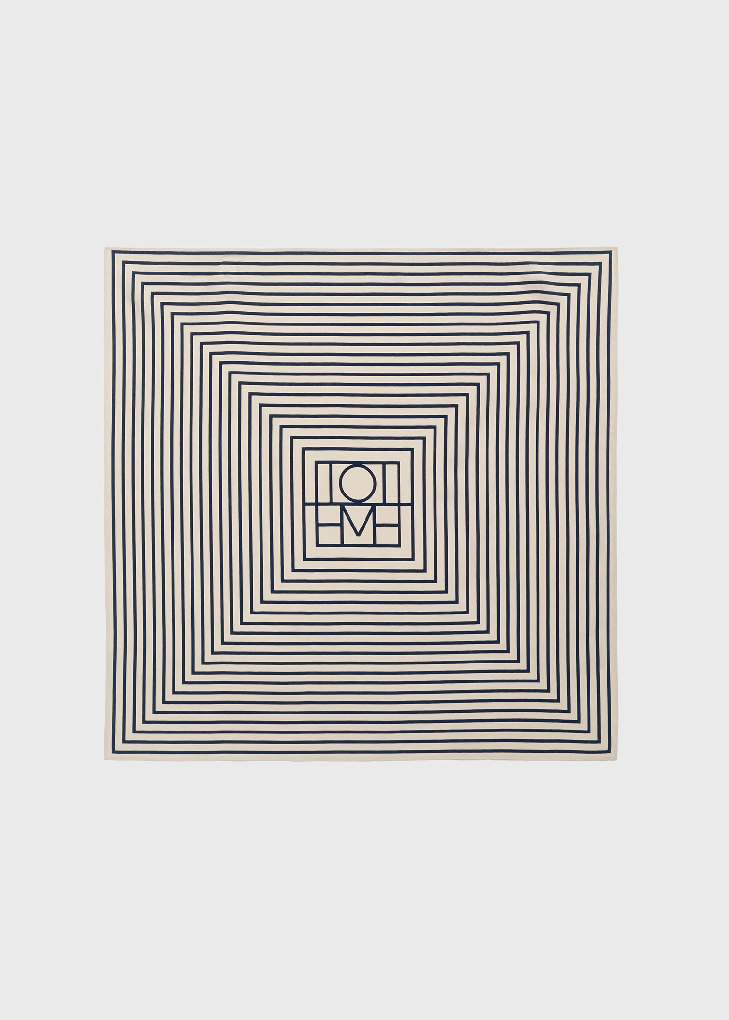 Signature monogram silk scarf crème - Image 7