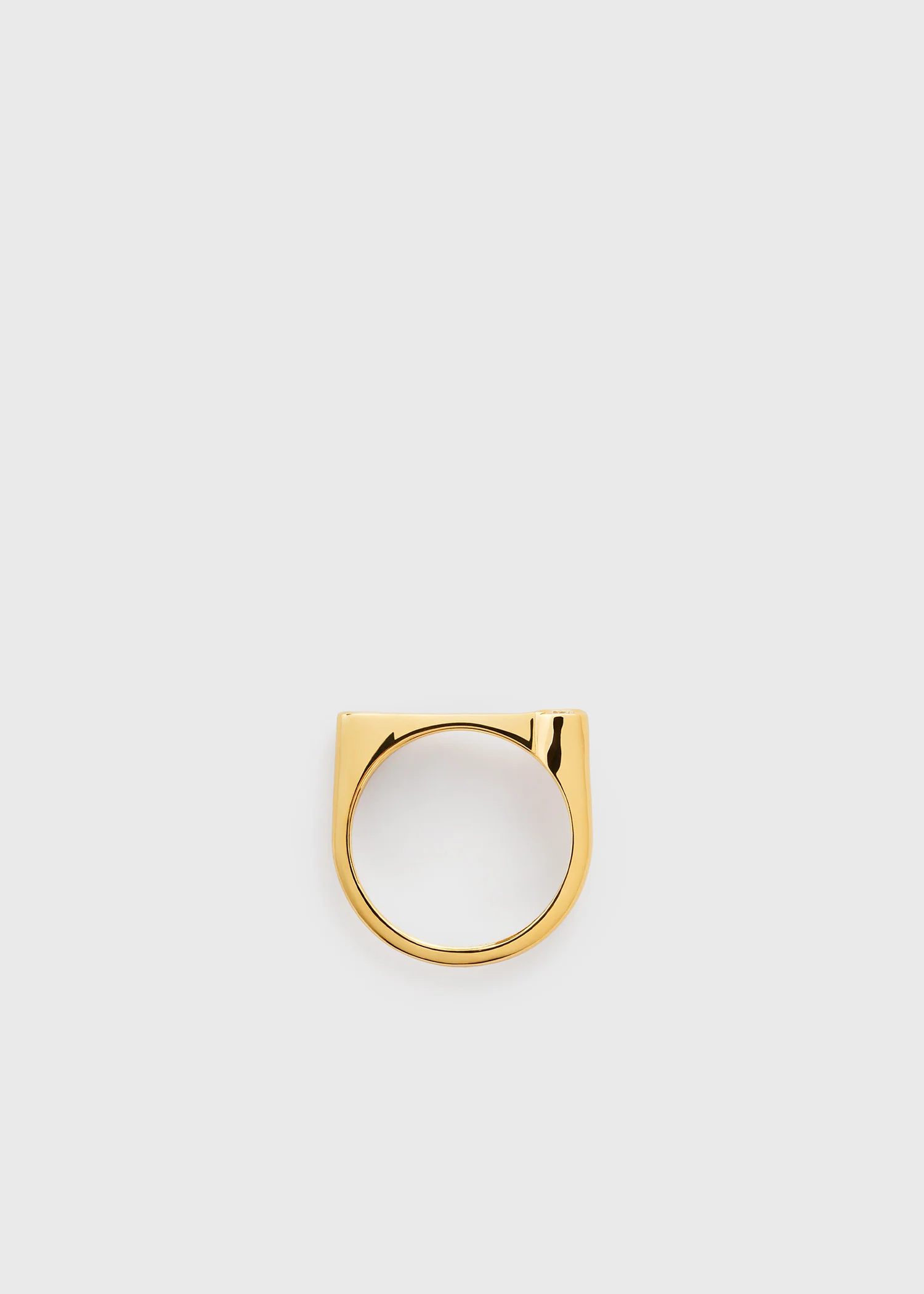 Signet diamond midi ring 18kt gold - Image 3