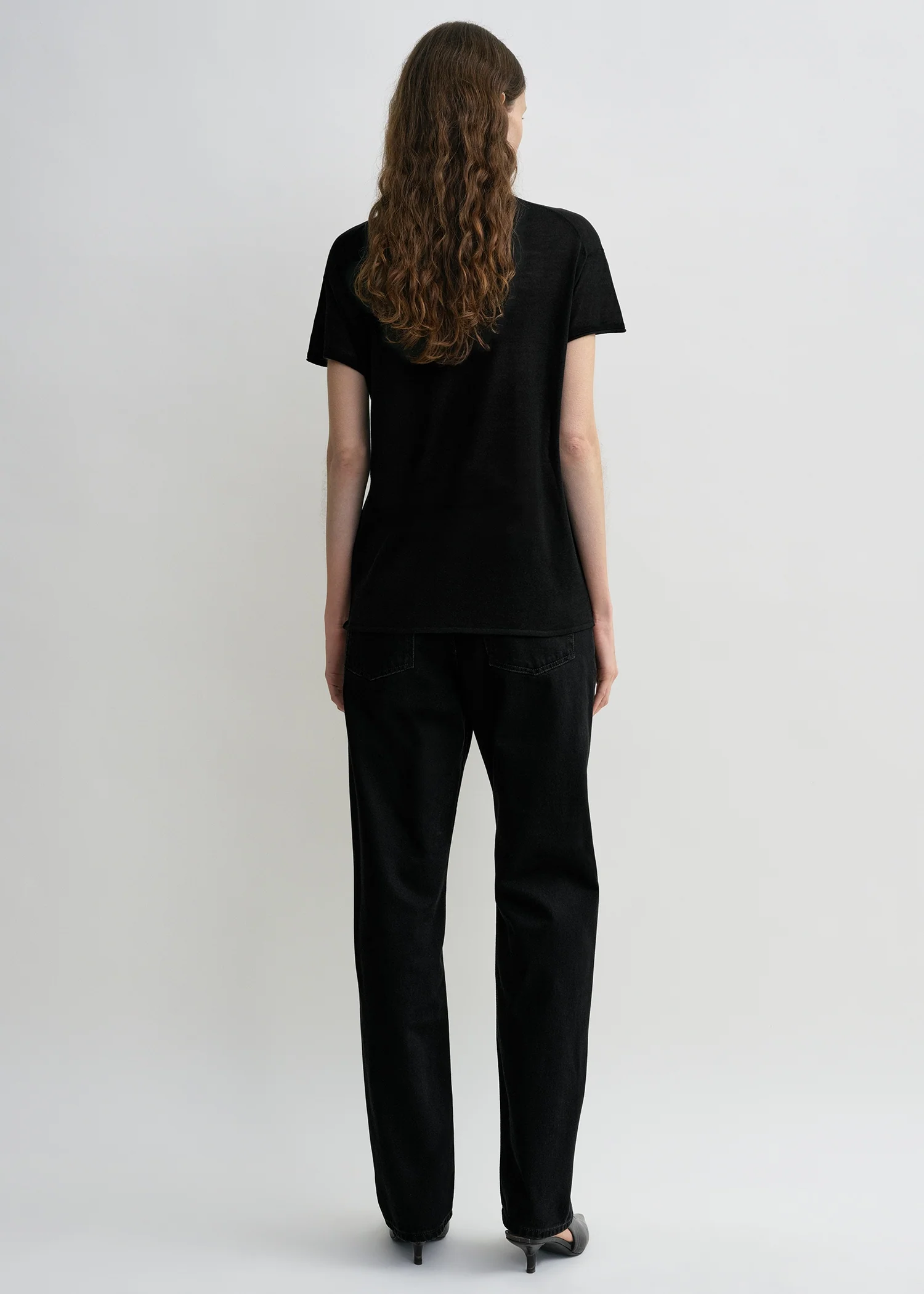Silk tee black - Image 3