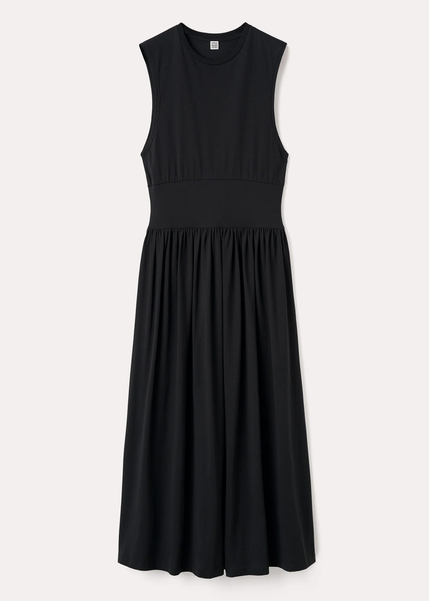Sleeveless cotton tee dress black - Image 5