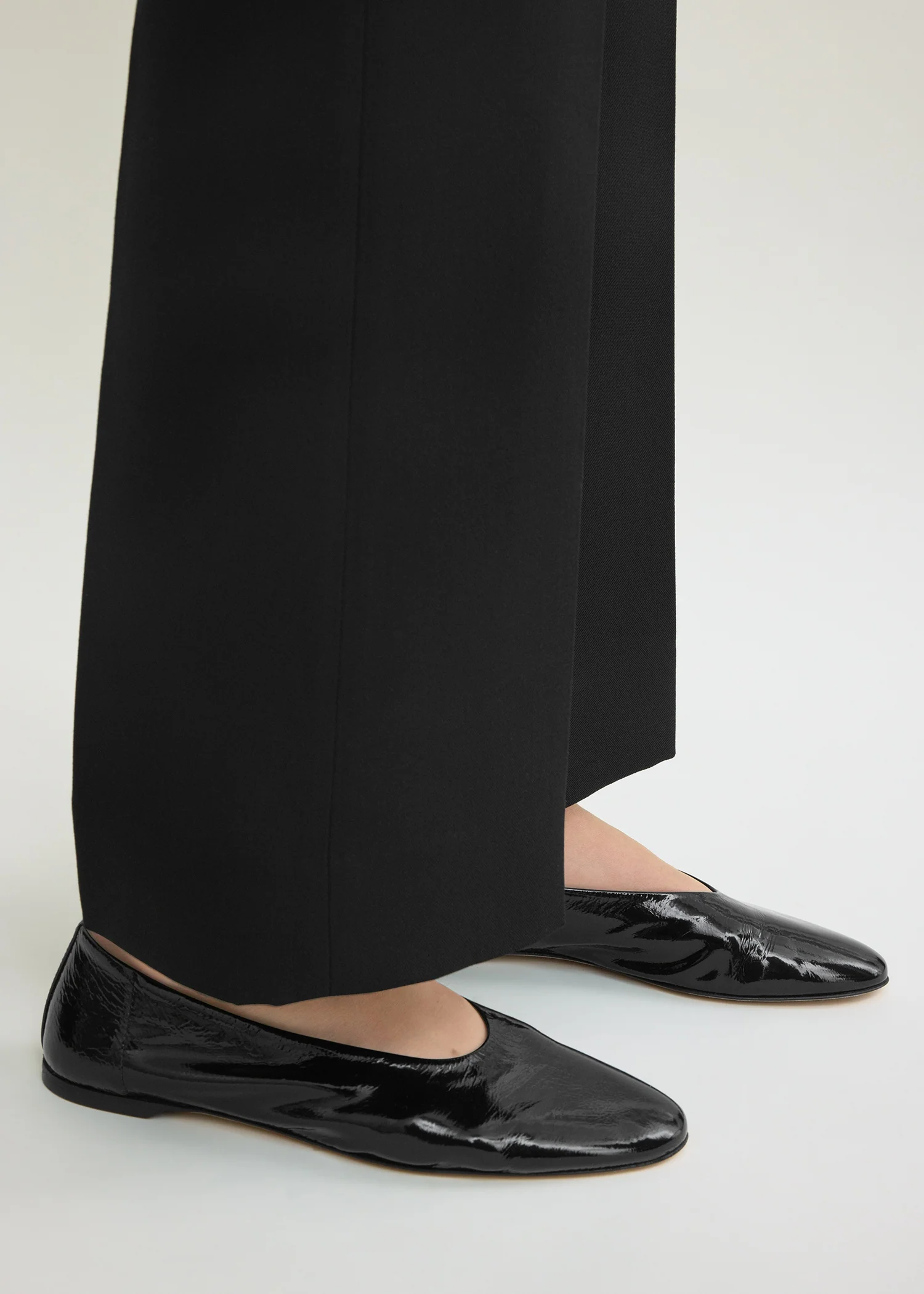 Slip naplack ballerinas black - Image 3