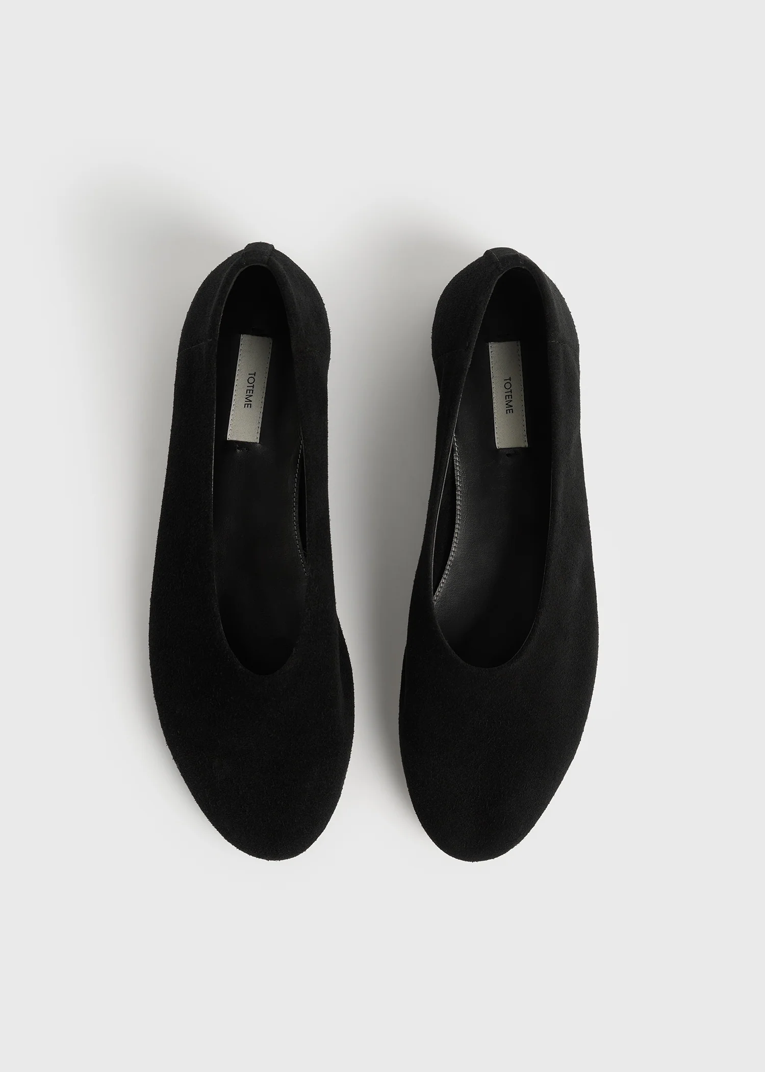 Slip suede ballerinas black - Image 4
