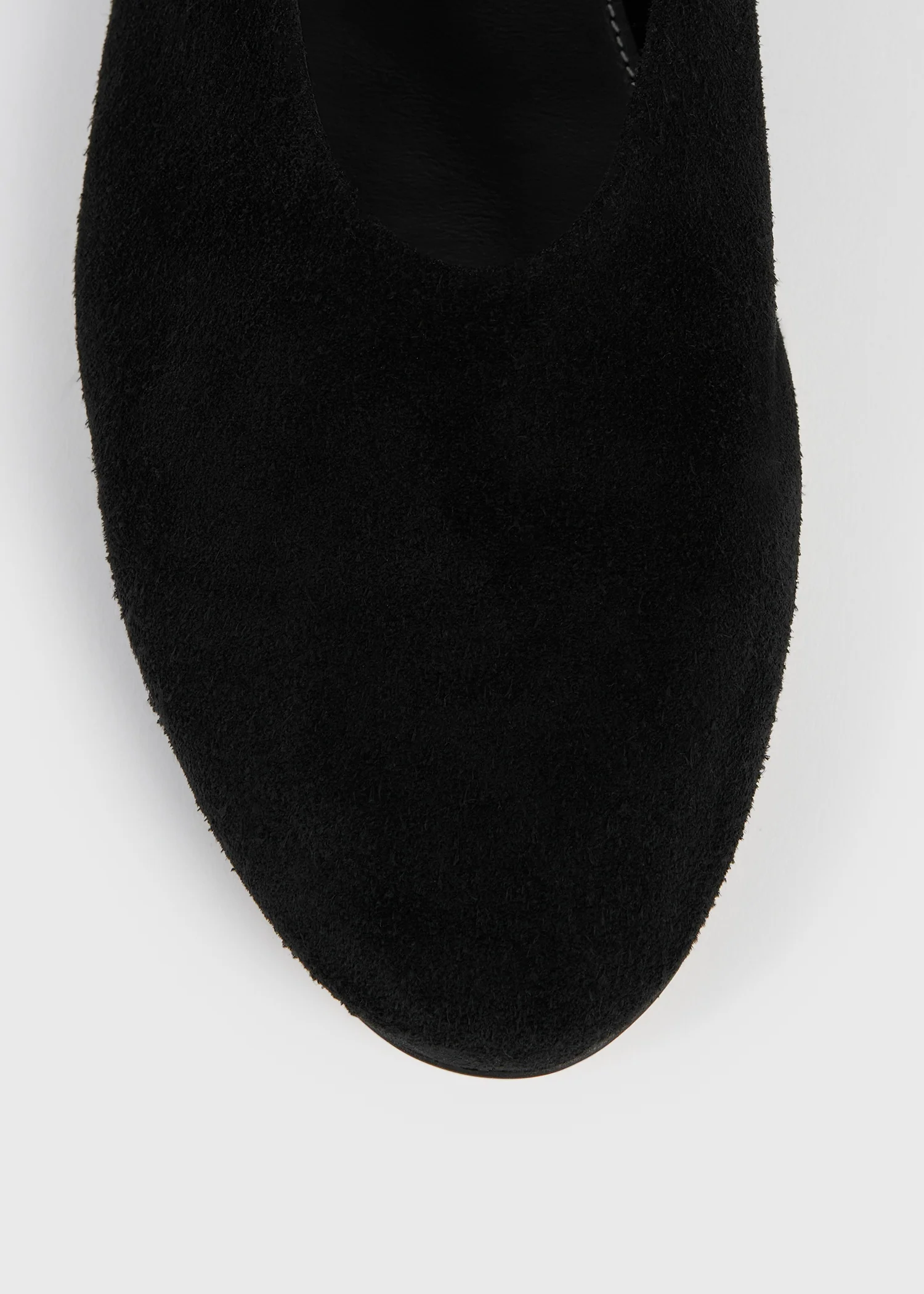Slip suede ballerinas black - Image 6
