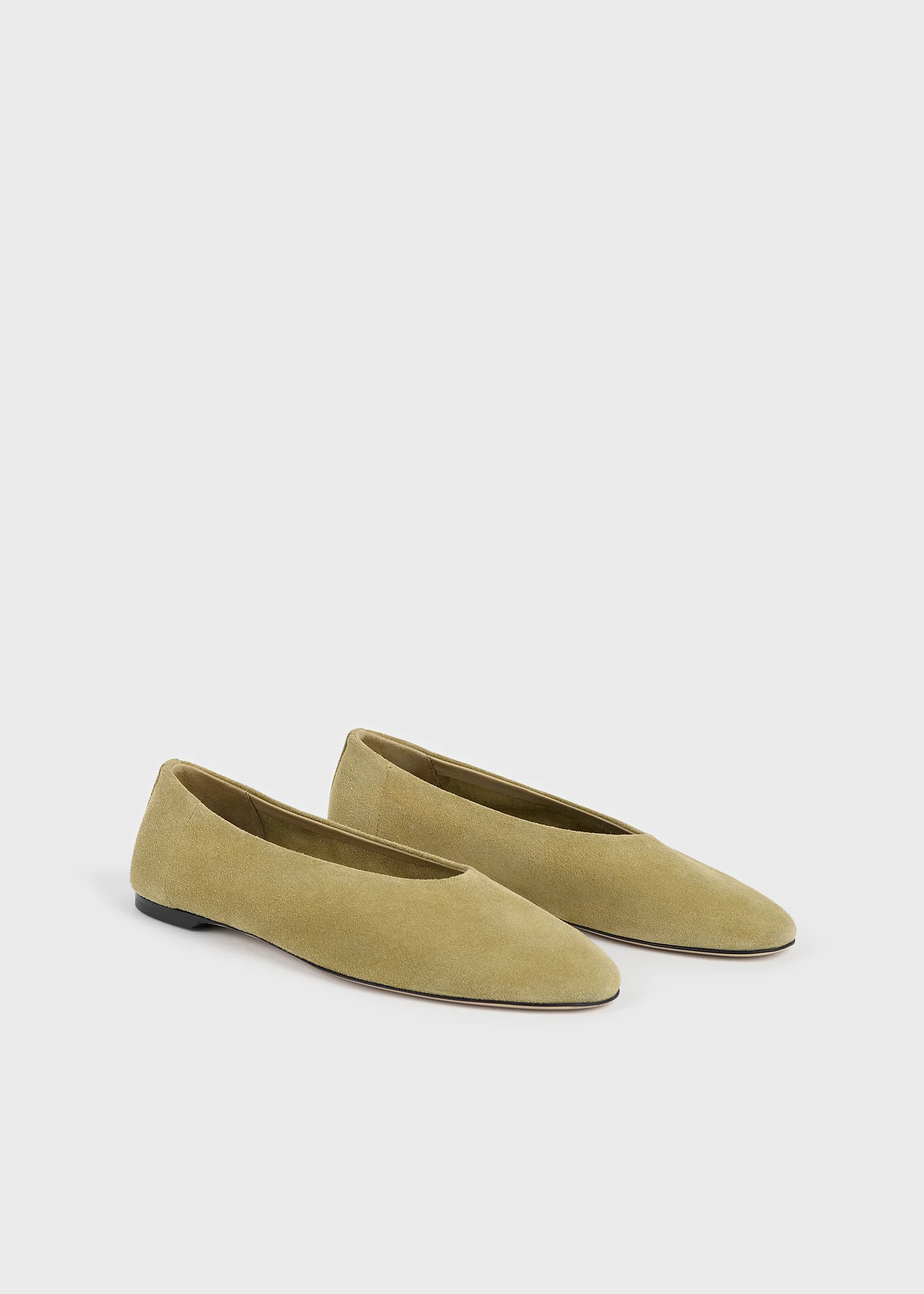 Slip suede ballerinas cashew - Image 7