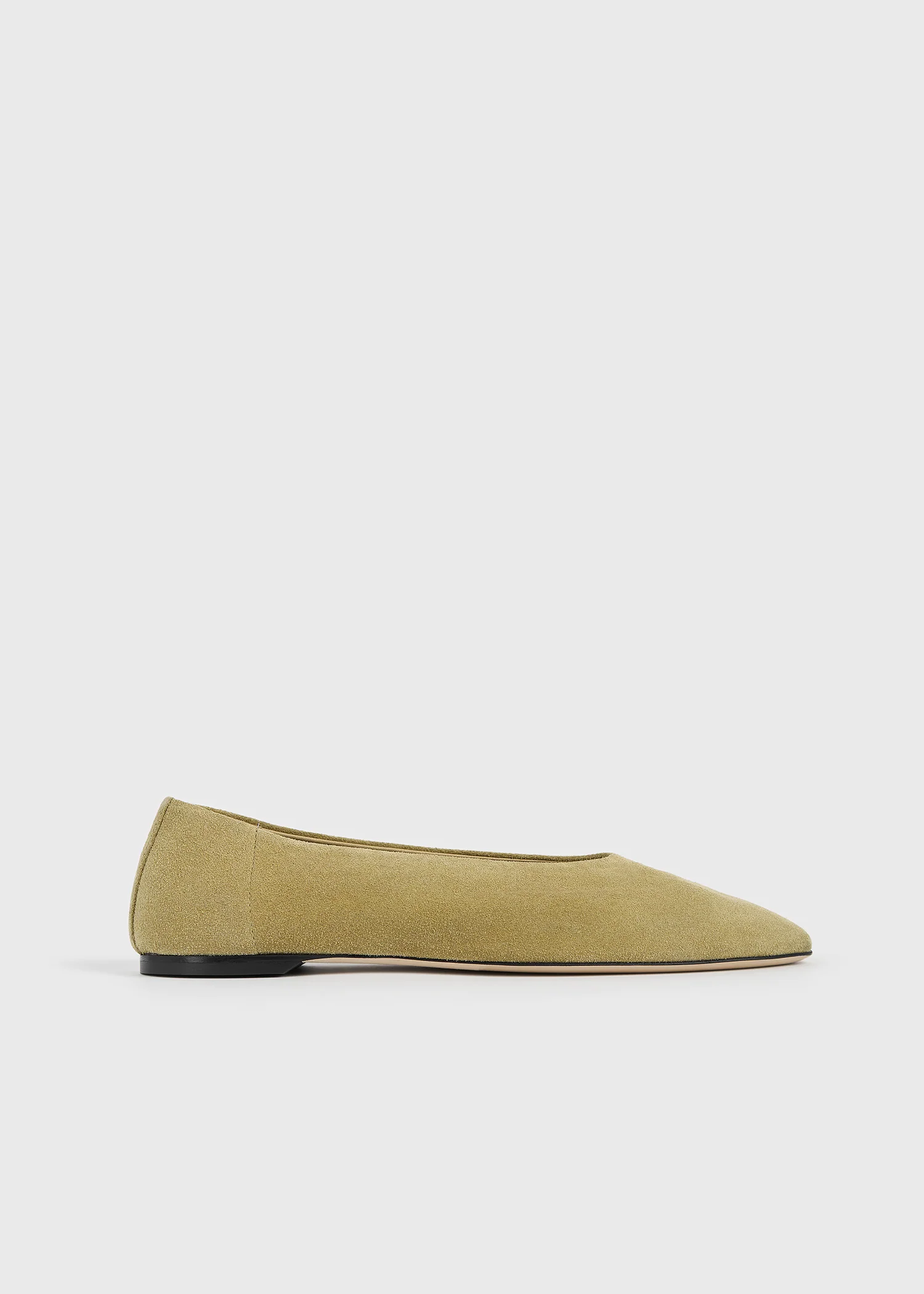 Slip suede ballerinas cashew - Image 8