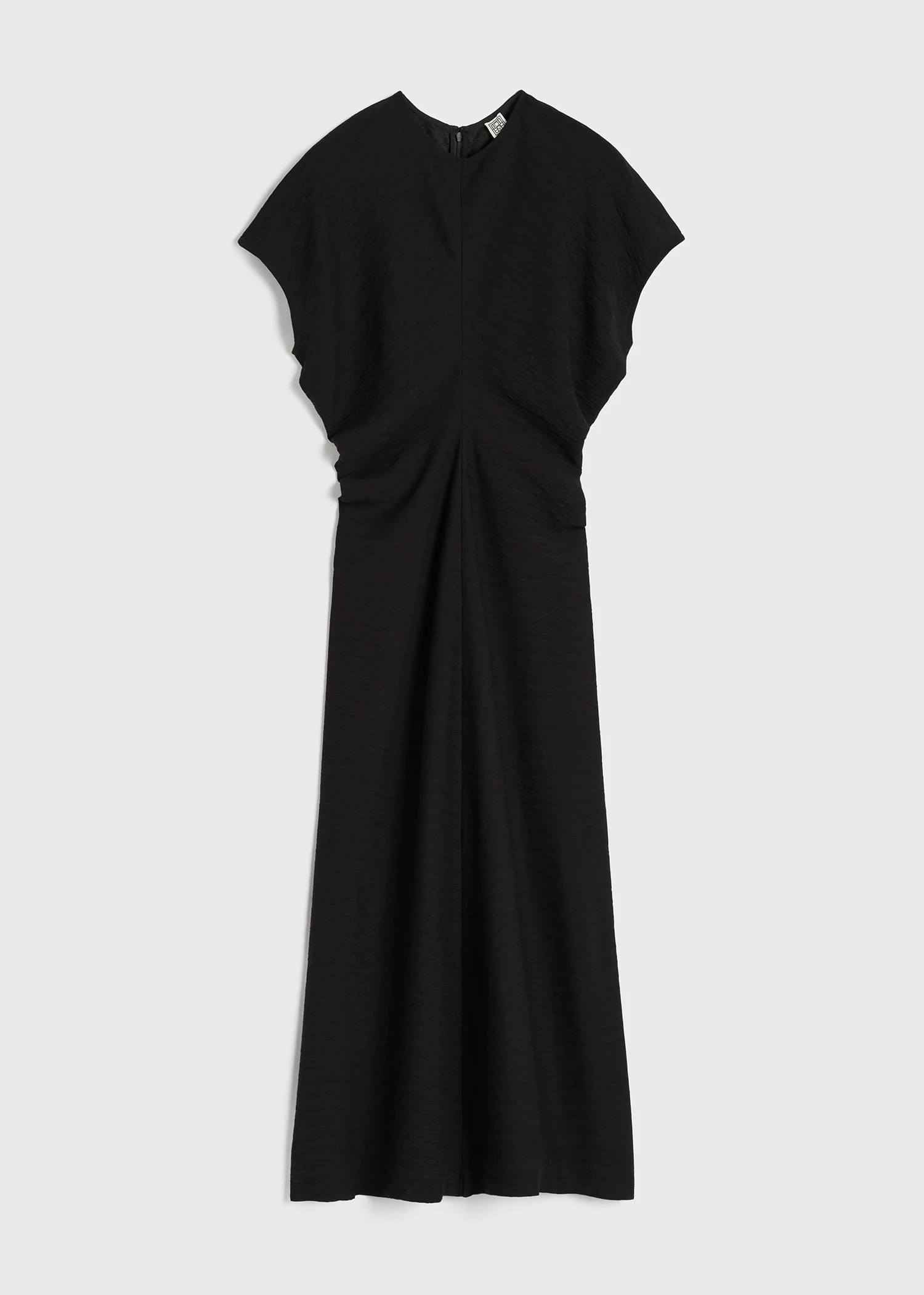 Slouch waist crinkled dress black - Image 5