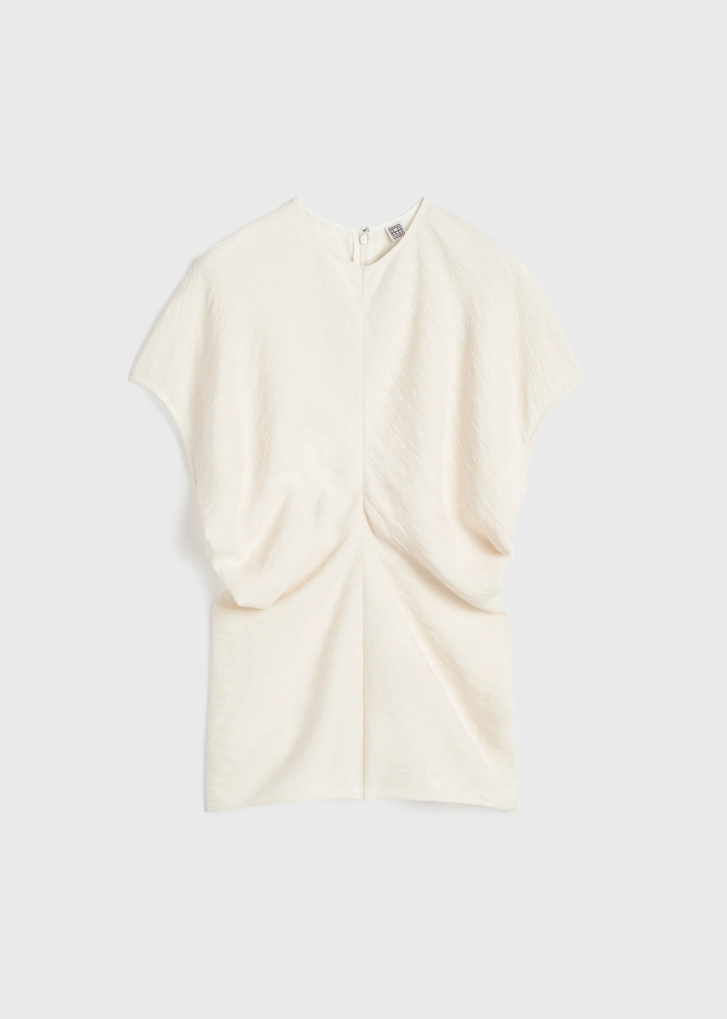 Slouch waist crinkled top cream - Image 5