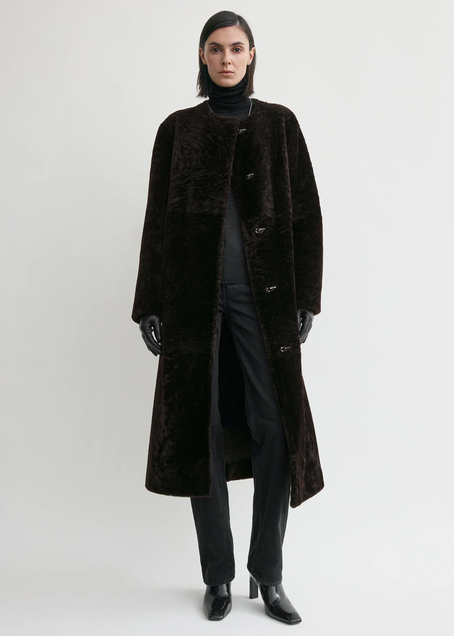 Soft shearling coat bark - Image 3