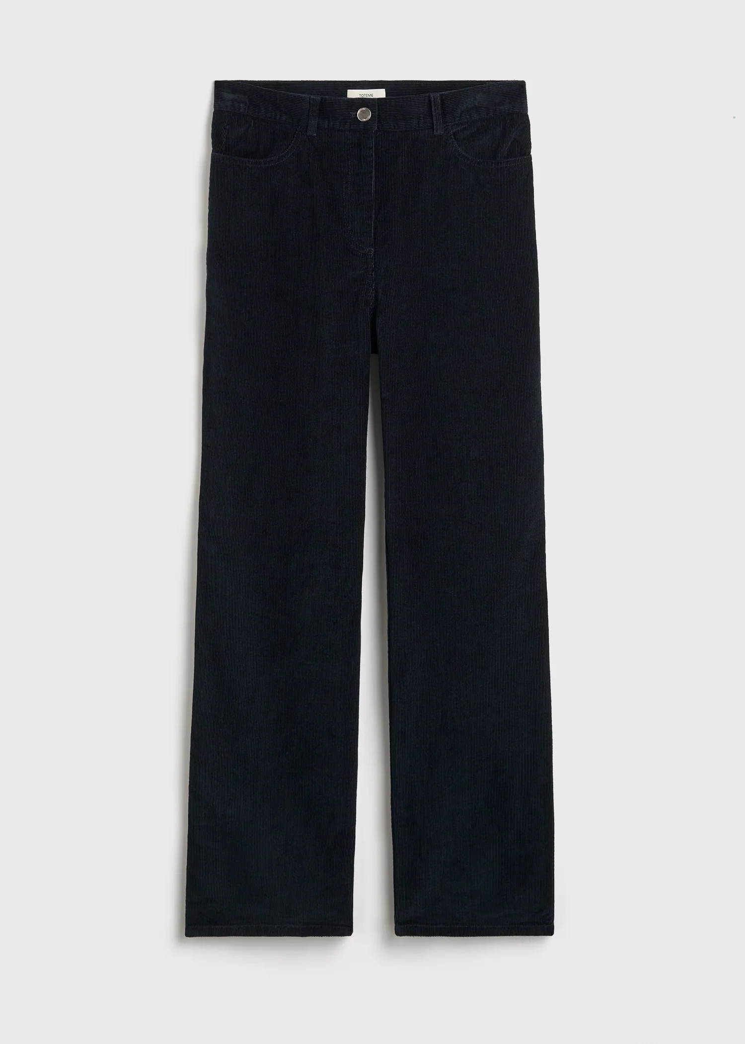 Straight cord trousers navy - Image 5