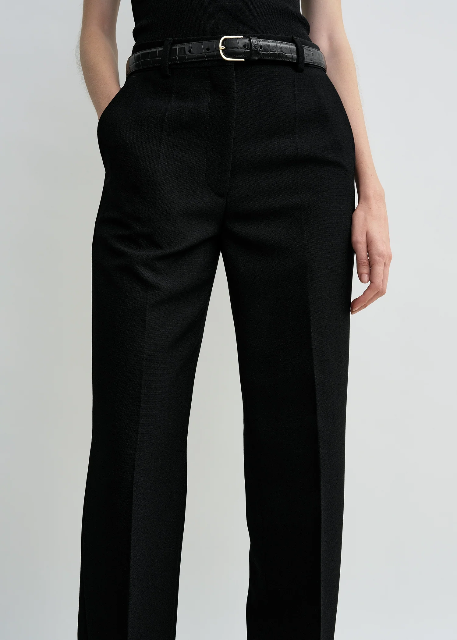 Straight suit trousers black - Image 4