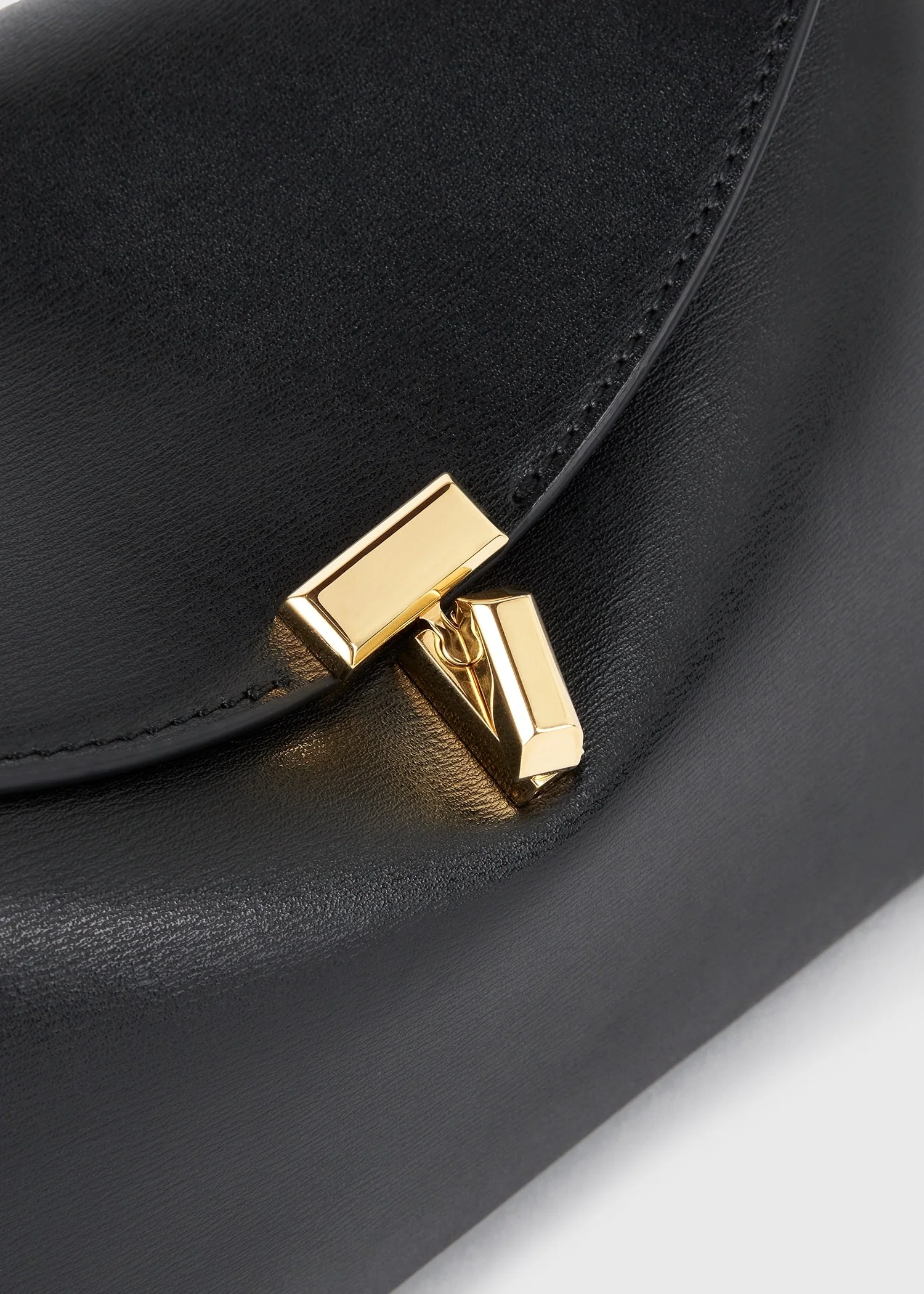 T-lock leather clutch black - Image 5