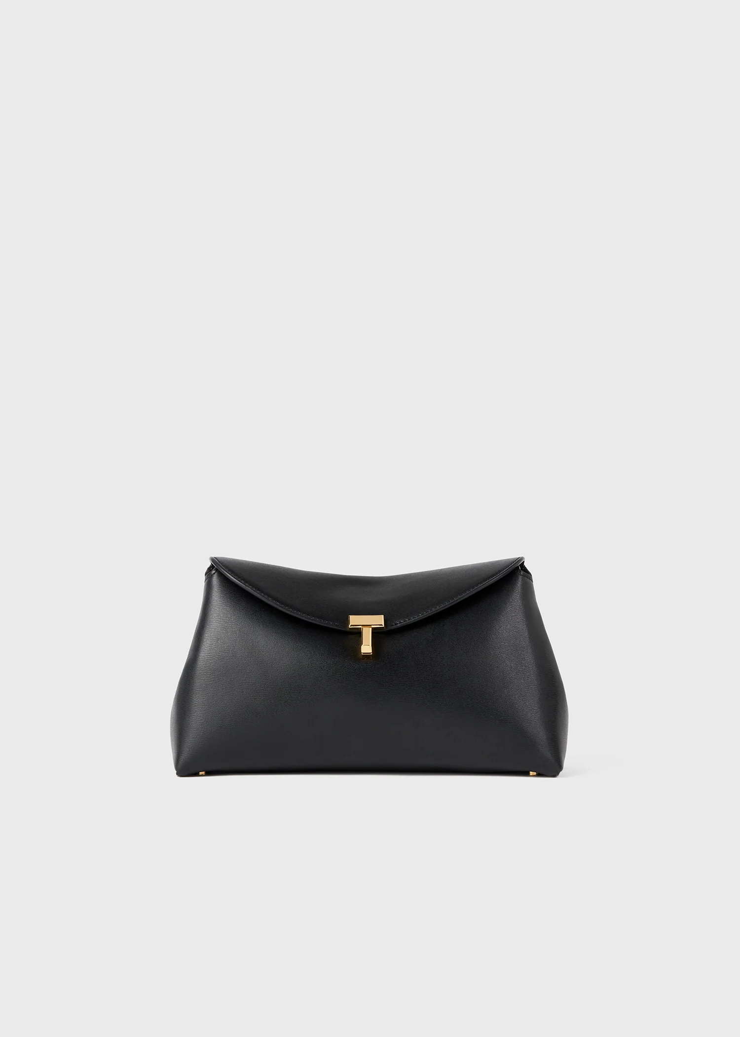 T-lock leather clutch black - Image 9