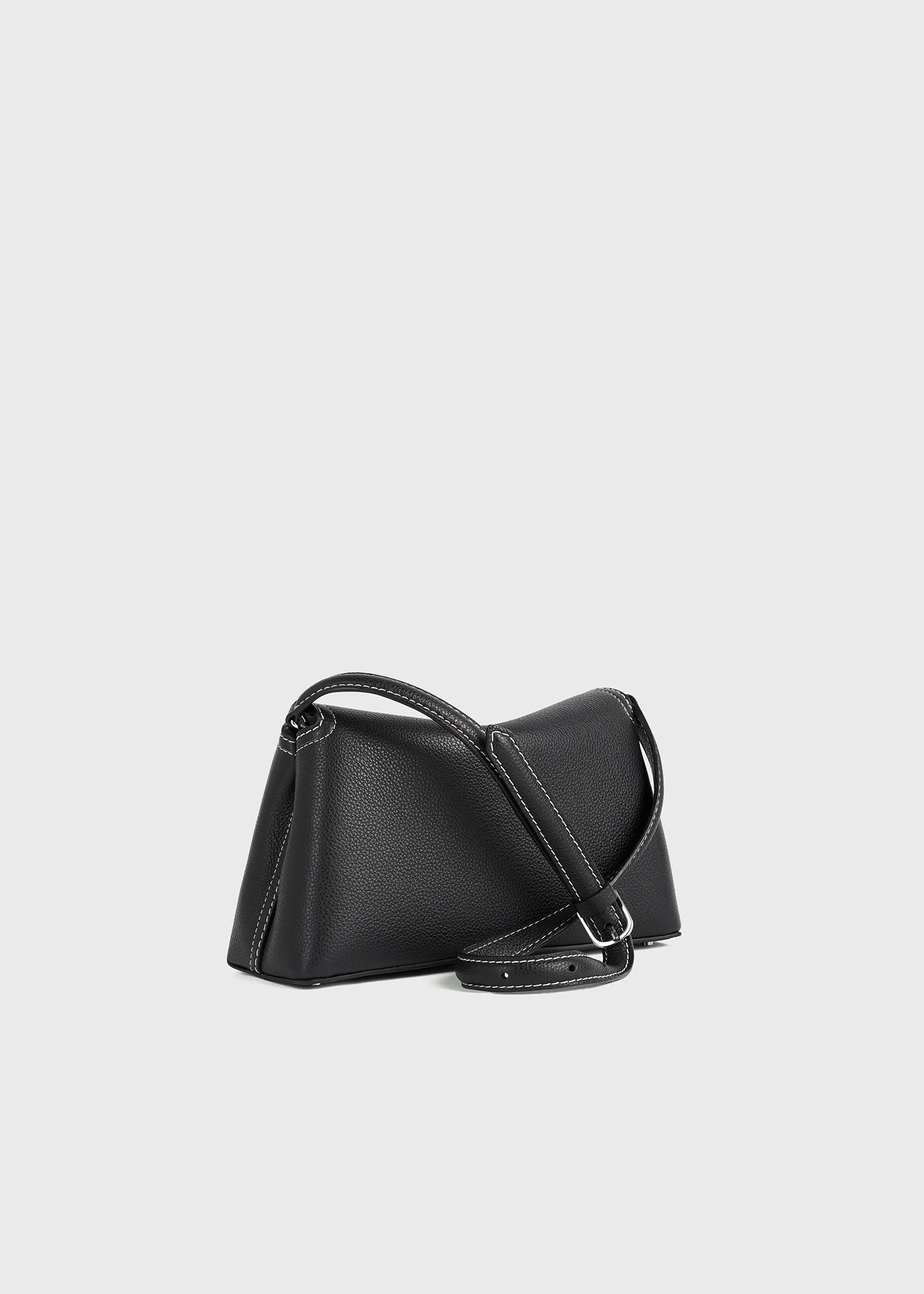 T-lock grained-leather clutch black - Image 4