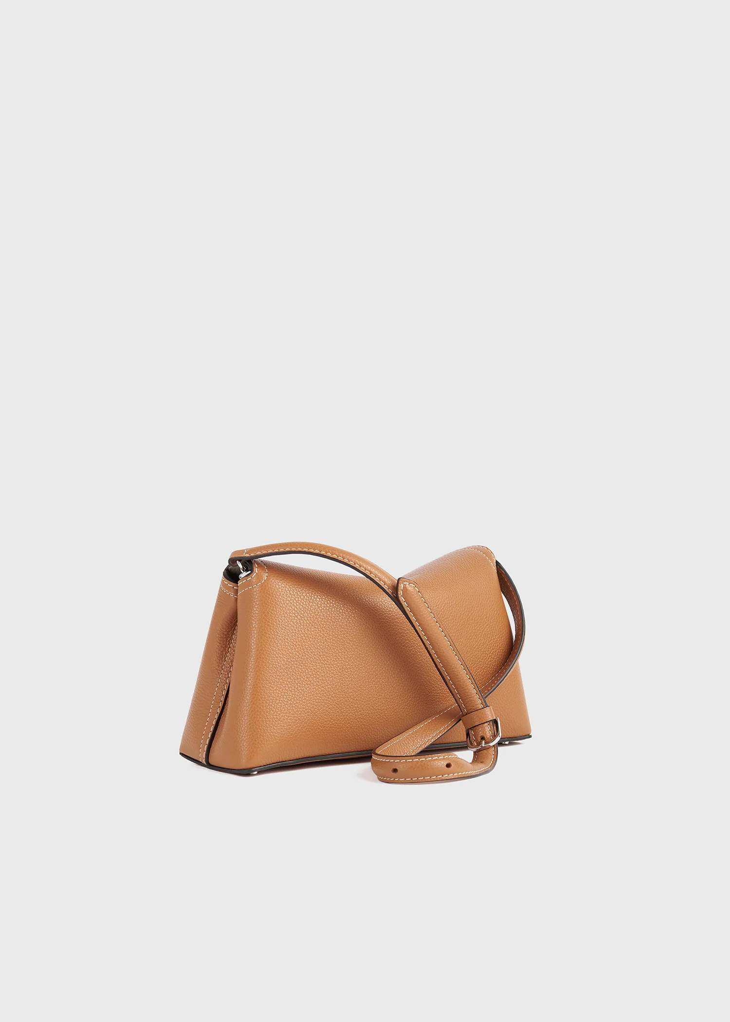 T-lock grained-leather clutch tan - Image 4