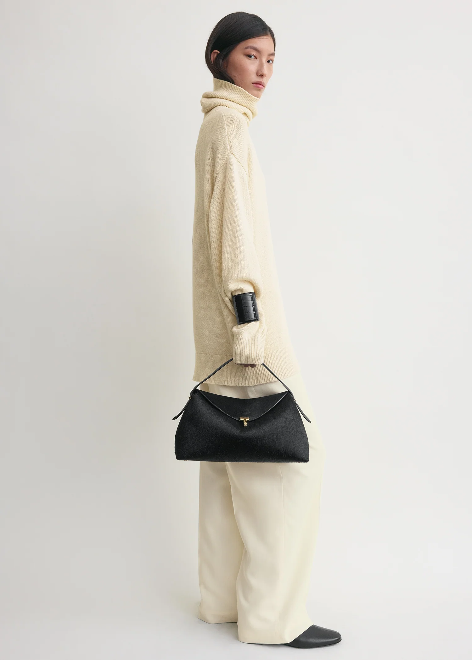 T-lock pony hair top handle black - Image 3