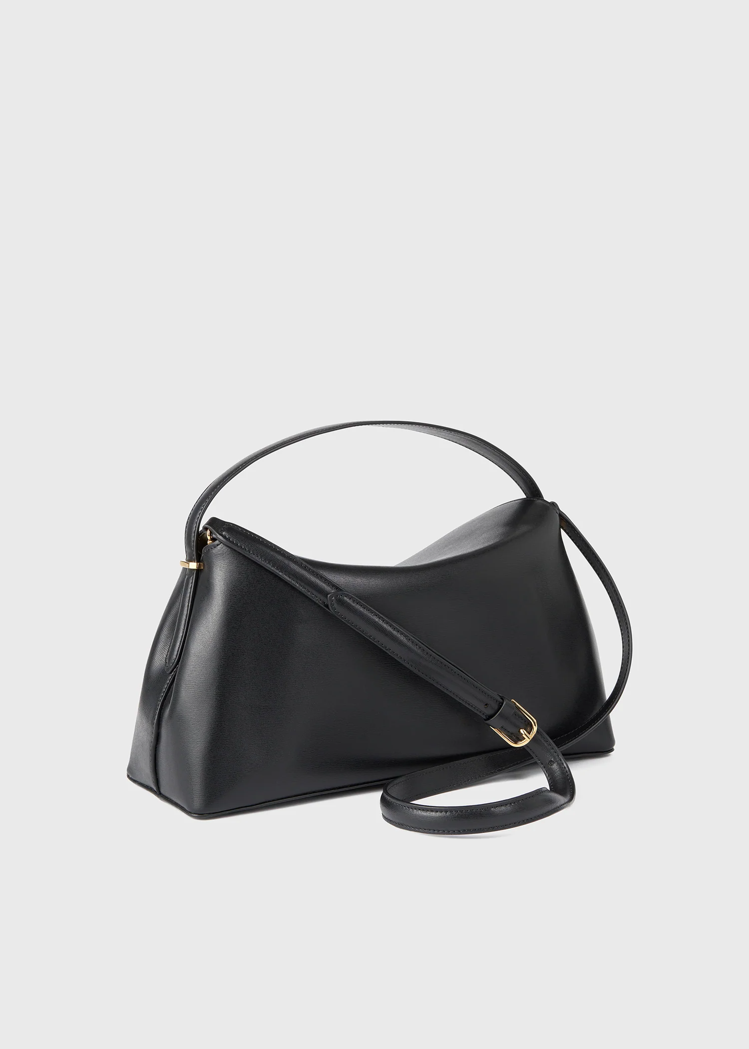 T-lock leather top handle black - Image 4