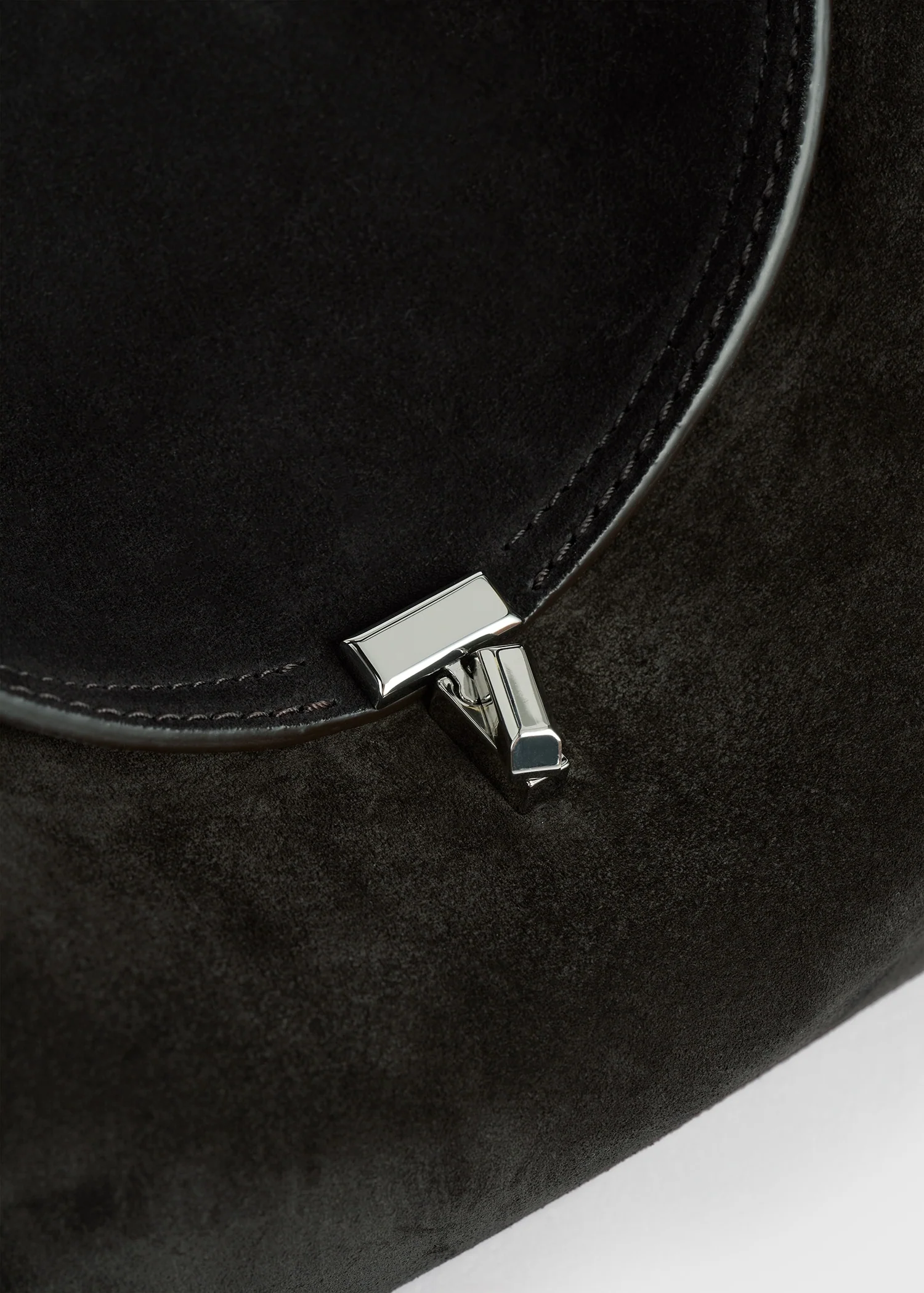 T-lock suede top handle espresso - Image 4