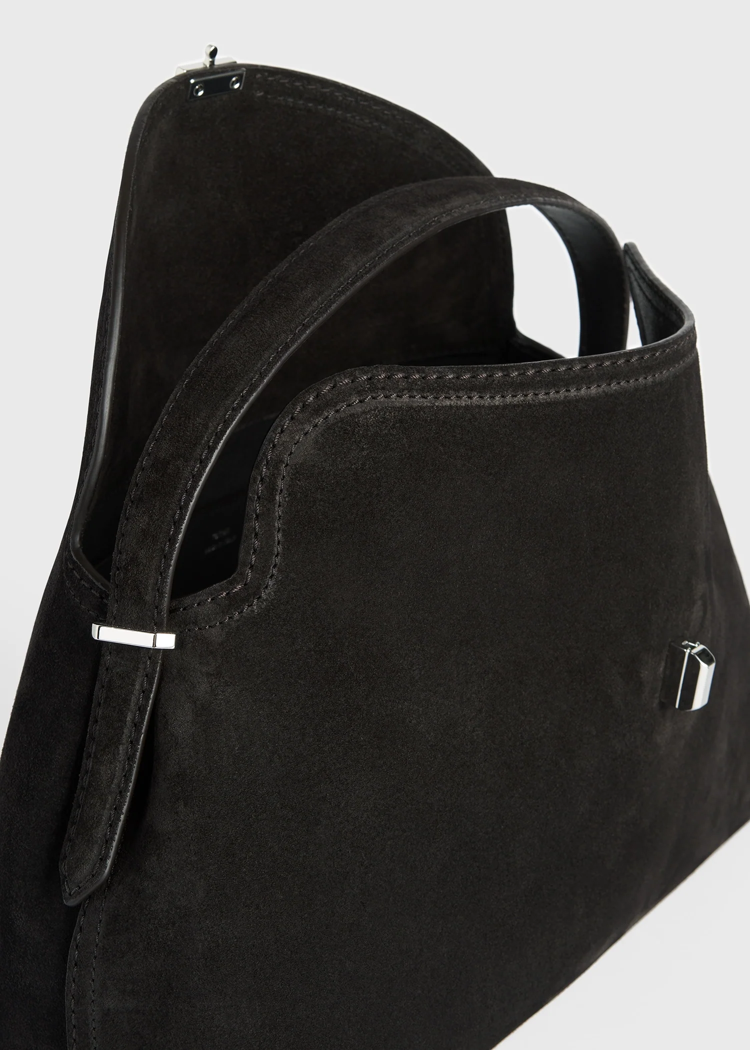 T-lock suede top handle espresso - Image 7