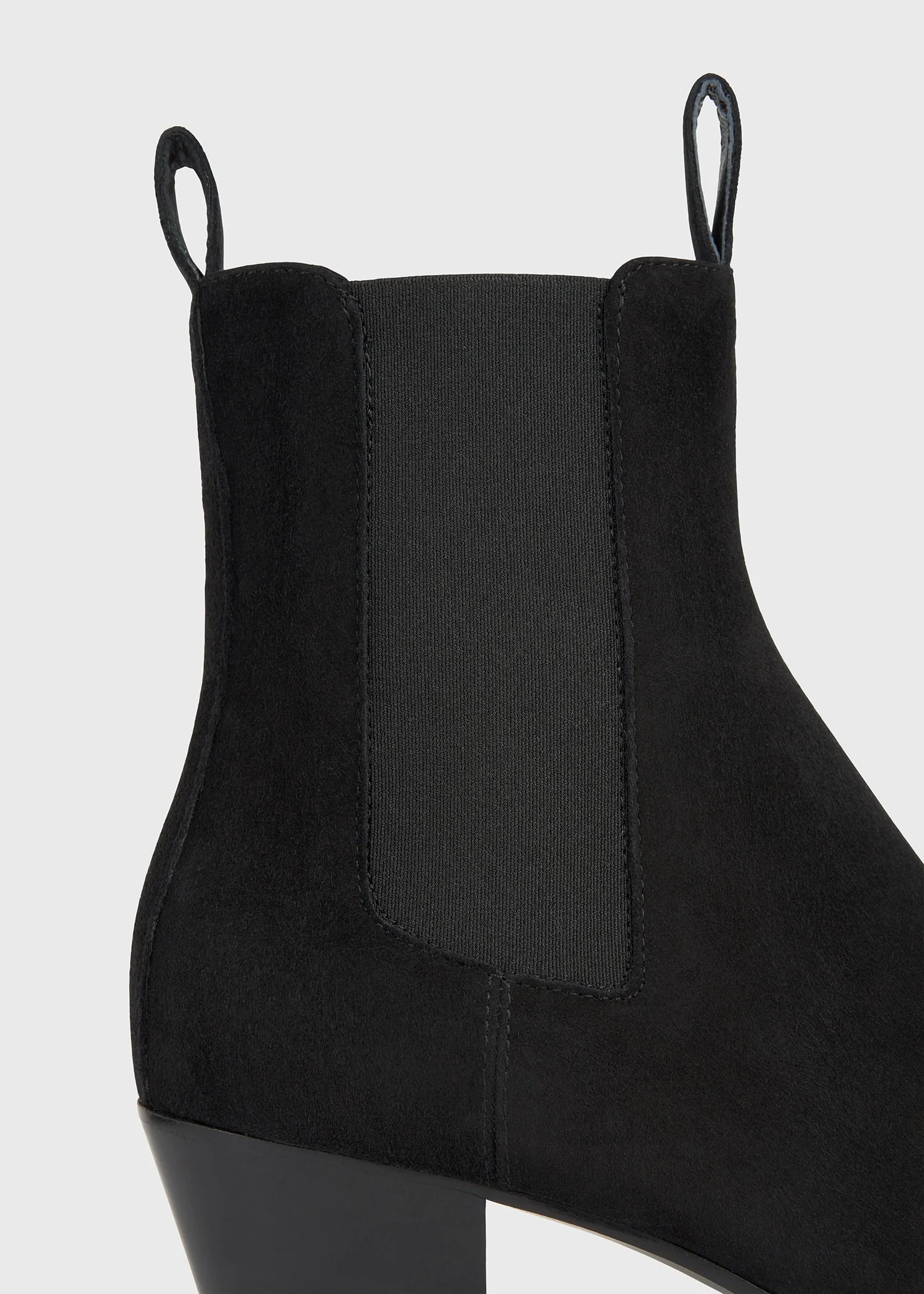Suede city boots black - Image 5