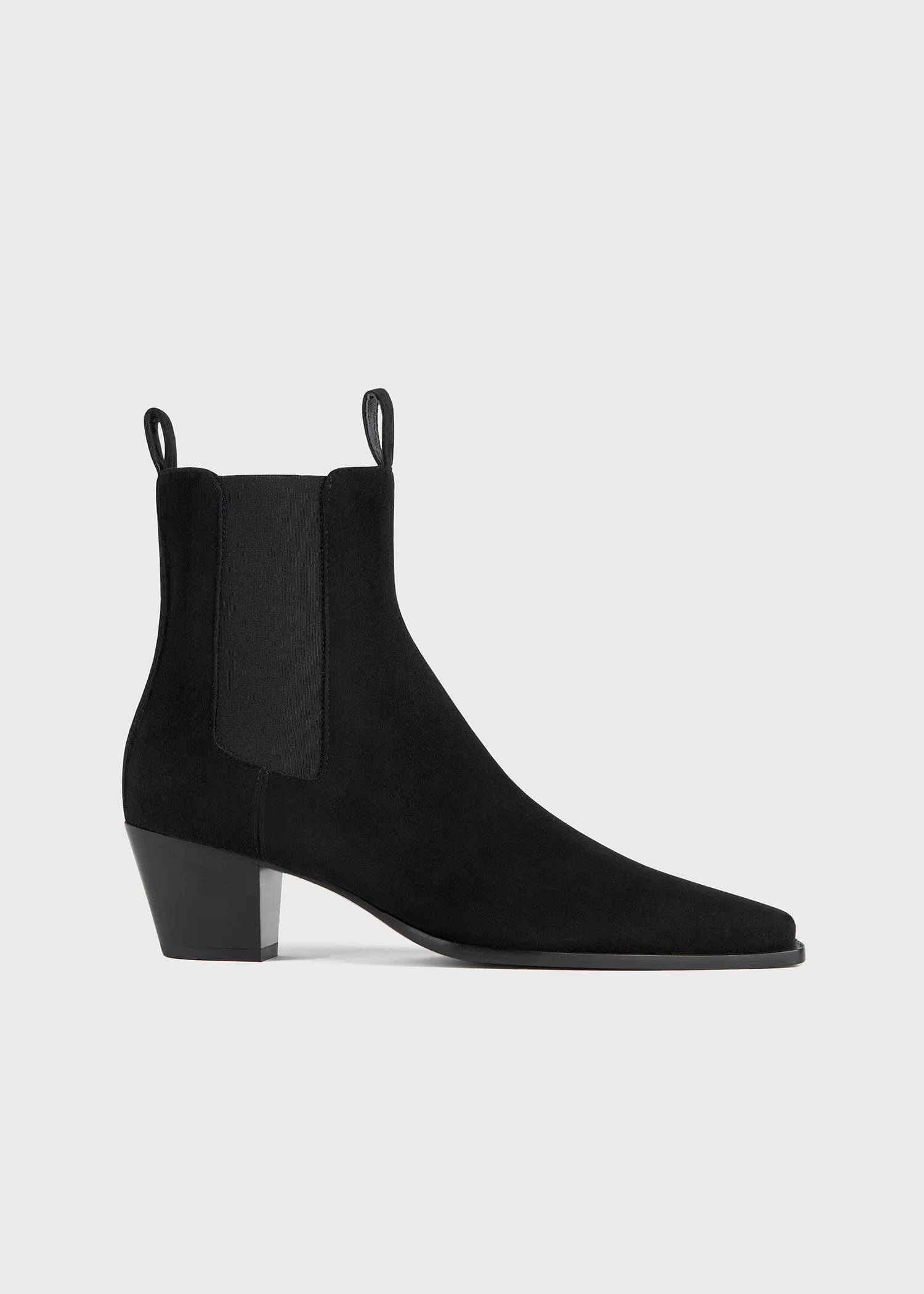 Suede city boots black - Image 7