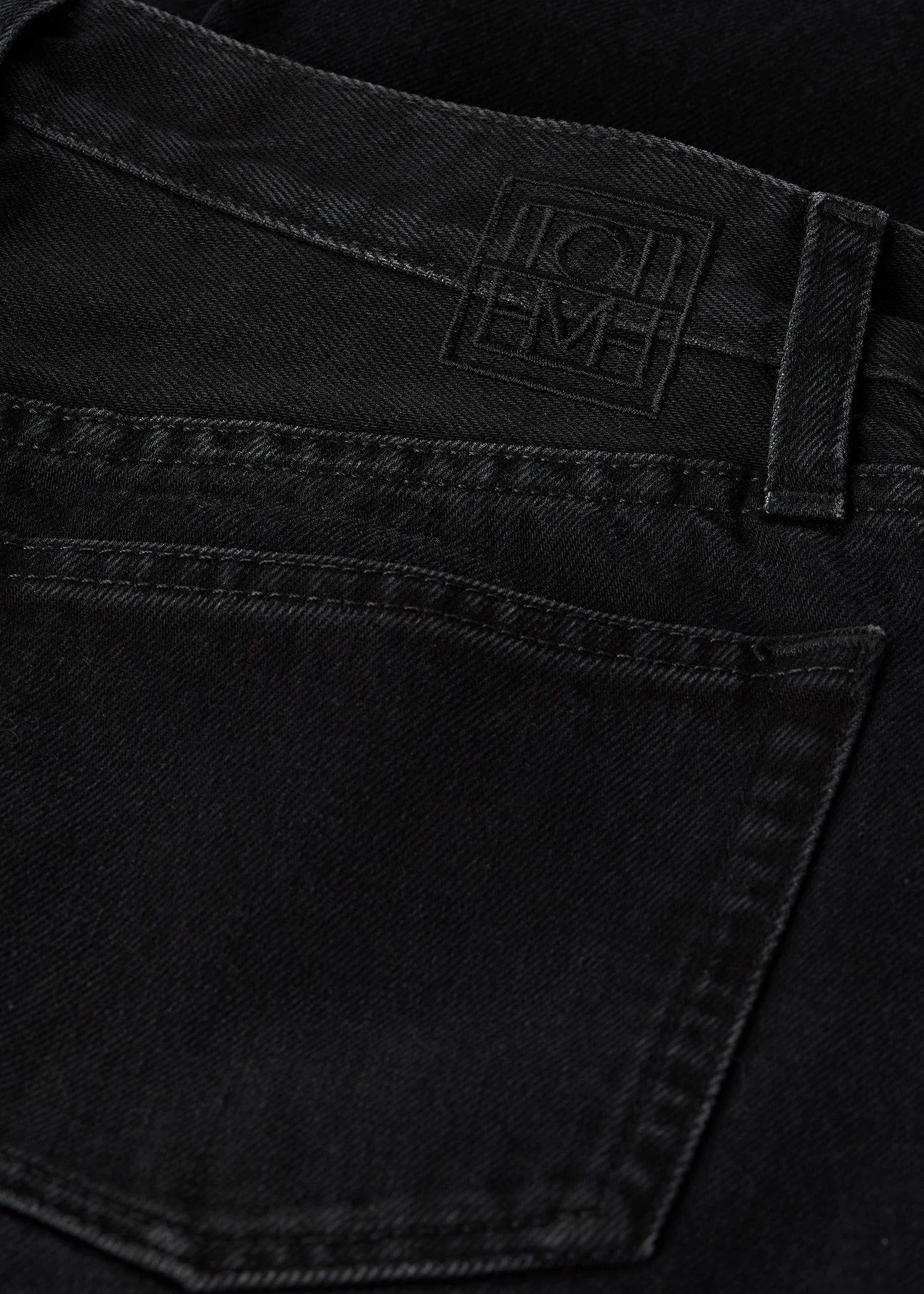 Twisted seam denim full length faded black - Image 6
