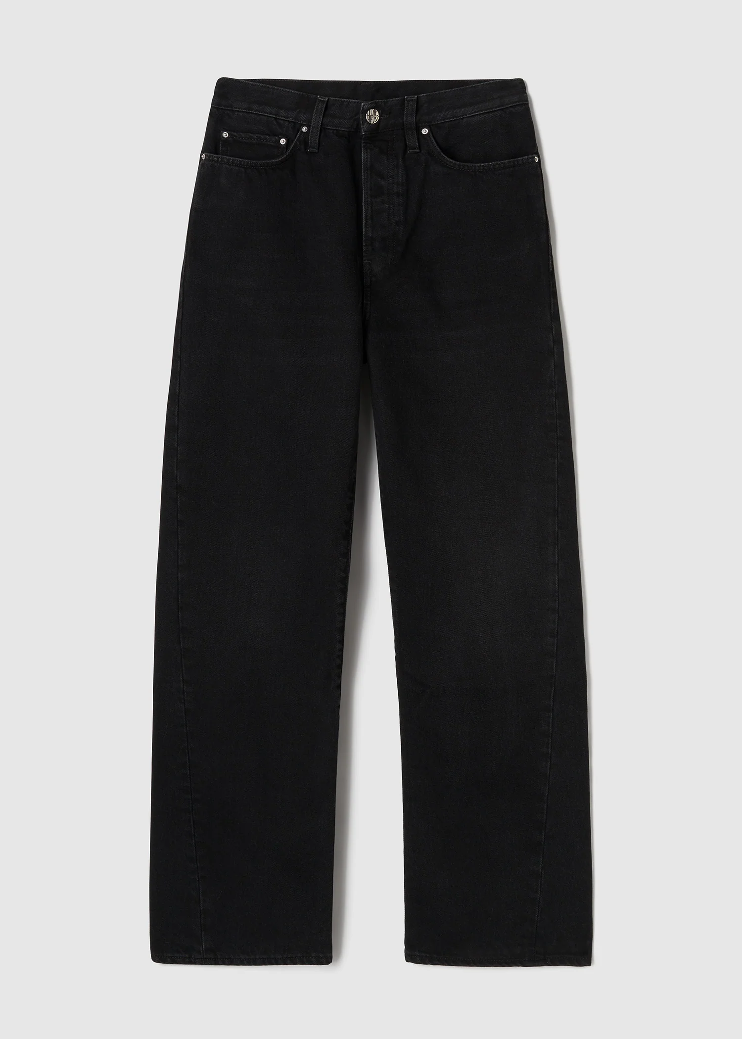 Twisted seam denim full length faded black - Image 7
