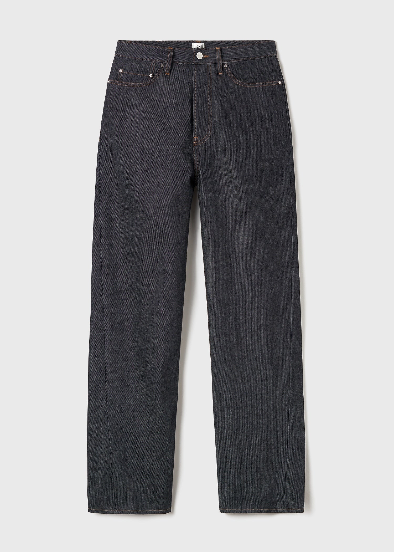 Twisted seam denim full length raw blue - Image 6