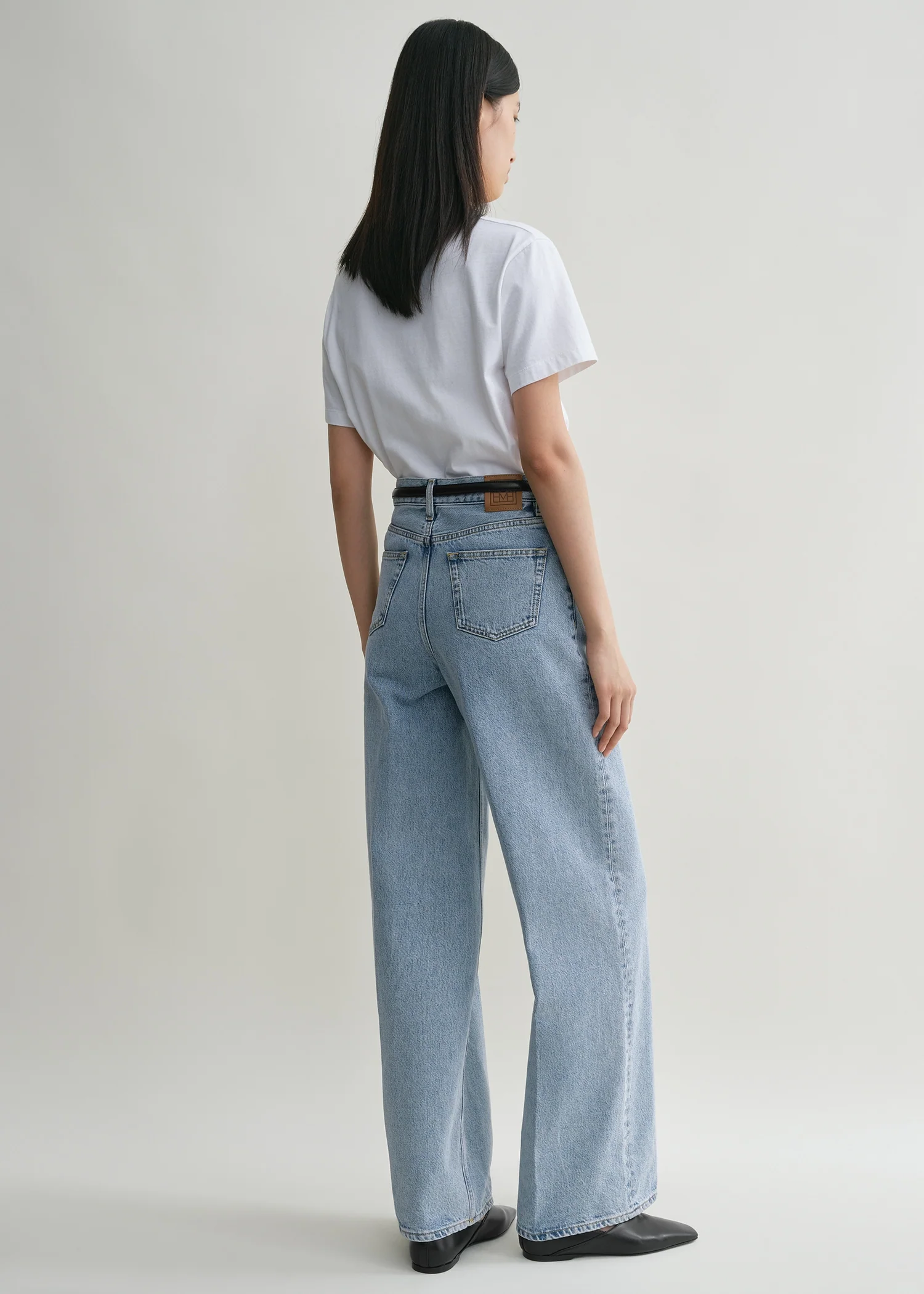 Wide leg denim cool blue - Image 3