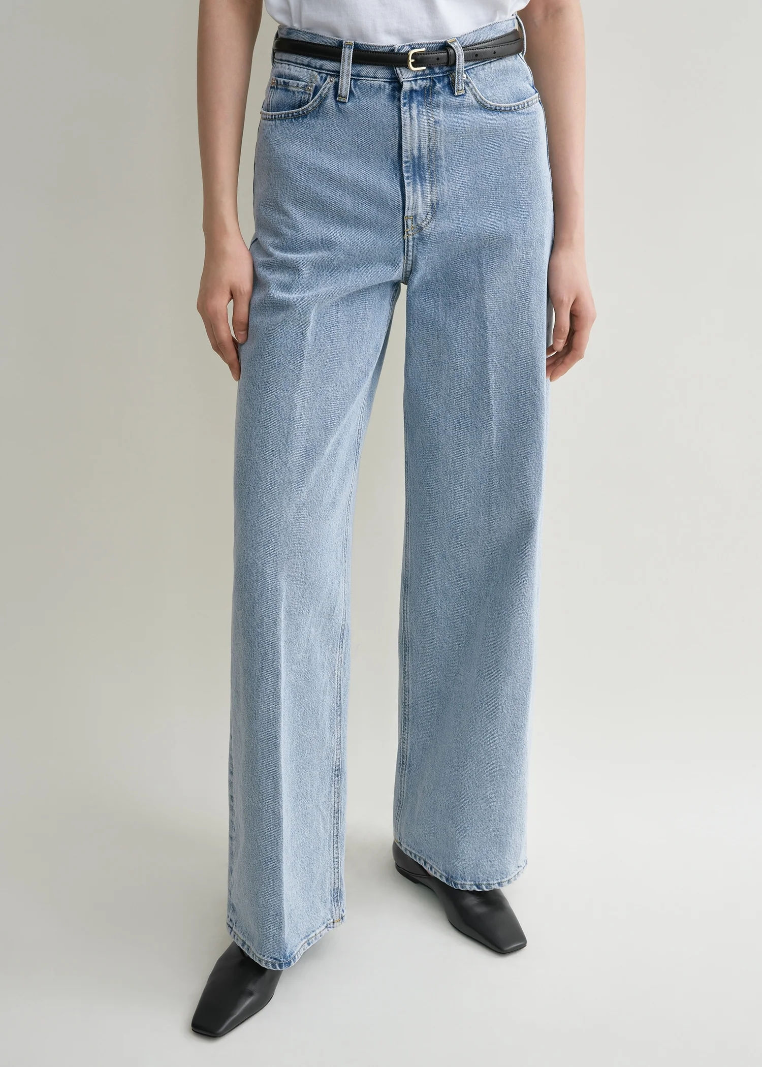 Wide leg denim cool blue - Image 4